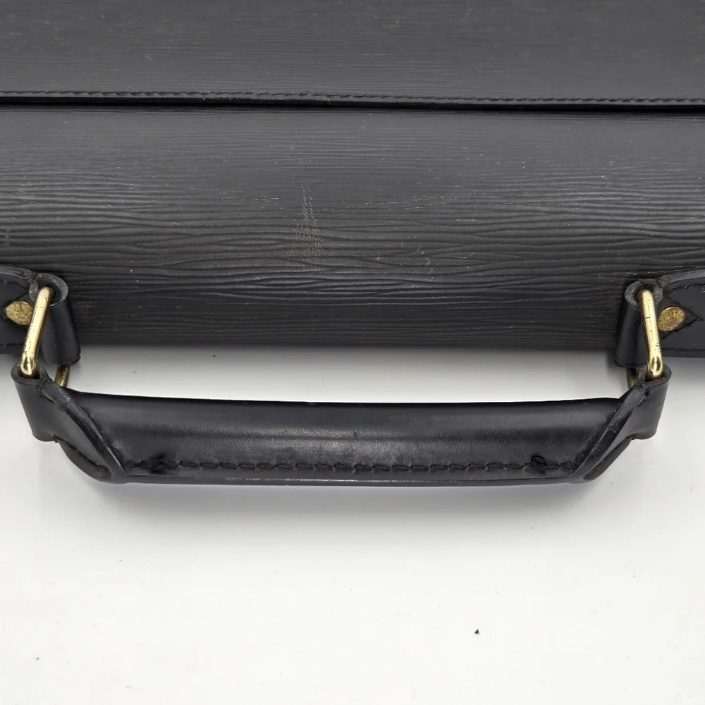 Louis Vuitton Serviette Ambassadeur Briefcase in Black Epi Leather SR1011